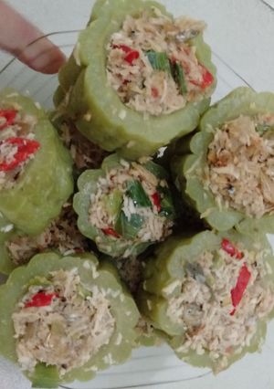 Foto resep Pare sumpel teri kelapa