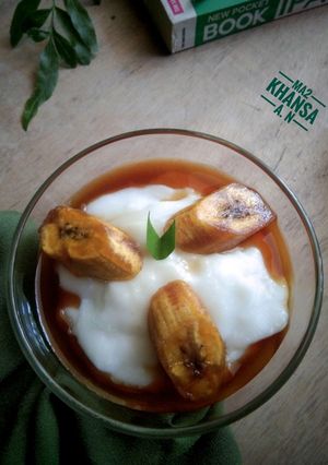Foto resep Bubur Sumsum Kuah Kinca Pisang