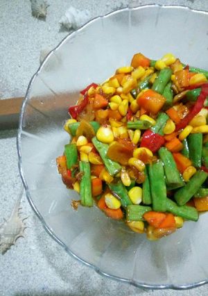 Foto resep Tumis buncis-jagung-wortel