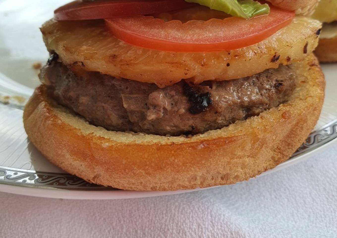 Hamburguesas con piña