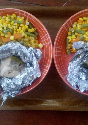 Foto resep (resep diet mayo) Ayam Kukus Daun Jeruk