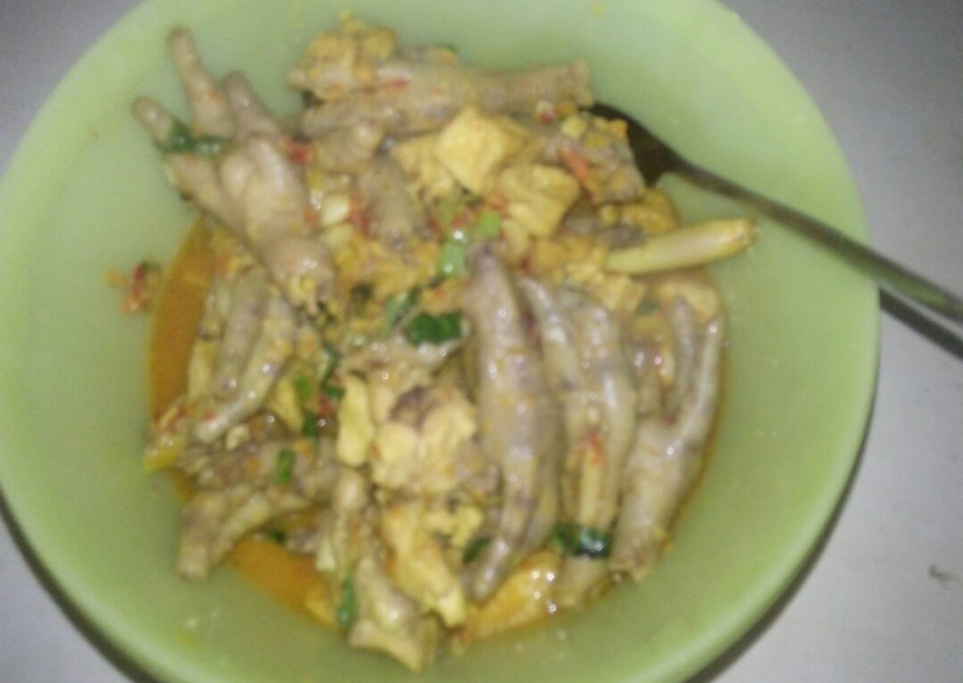 Resep Rica ceker bumbu kuning kemangi Anti Gagal