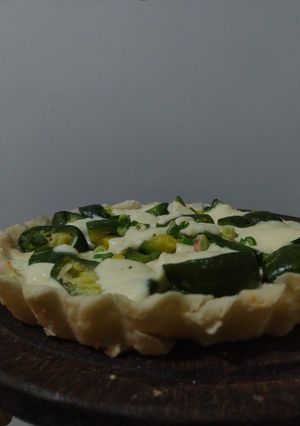 Una foto de Tartas de zapallito verde y anquito con queso