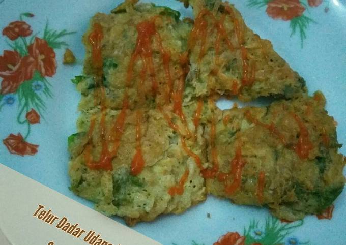 Resep: Telur Dadar Udang Rebon Sambal Goang Enak Terbaru