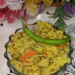 A picture of Green Gram (moong daal vegetable khichdi) recipe 💚.