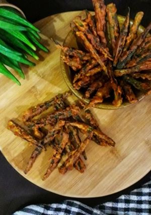 A picture of Crispy Ladies Finger / Kurkuri Bhindi.
