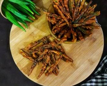 Easy Make Recipe Crispy Ladies Finger  Kurkuri Bhindi Yummy