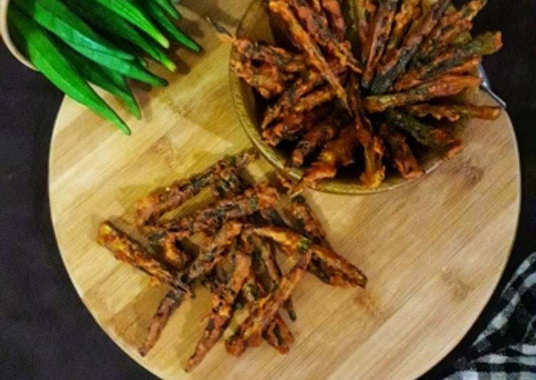 How to Make Homemade Crispy Ladies Finger / Kurkuri Bhindi