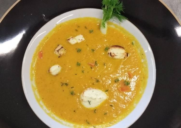 Crema di zucca con ricotta al forno