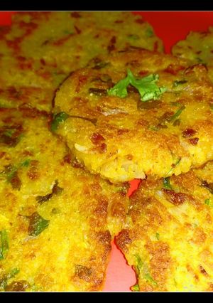 A picture of Leftover Rice Pancakes.