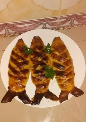صورة لوصفة مملحات على شكل سمك