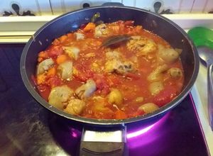 Foto principal de Rabos de cerdo con entomatada por el chef David rico rico arribe