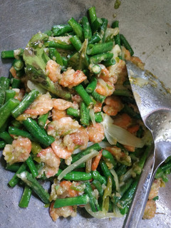 Foto resep Udang sambal ijo Kacang panjang #40