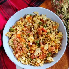 A picture of Smoked Papad Churi.