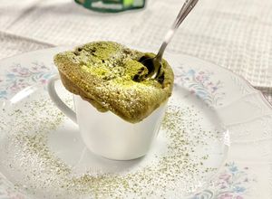 Une photo de Matcha mug cake