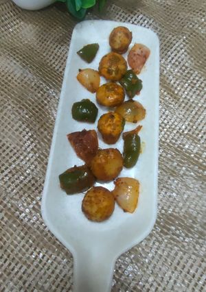 A picture of Achari-Style Mushroom Tikka.