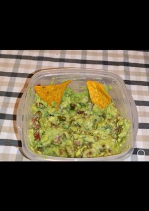 Una foto de Guacamole casero