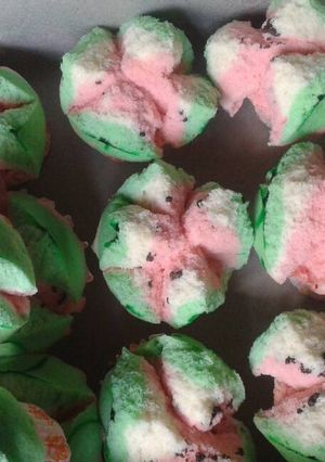 Foto resep Bolu Kukus Semangka Anti Gagal praktis