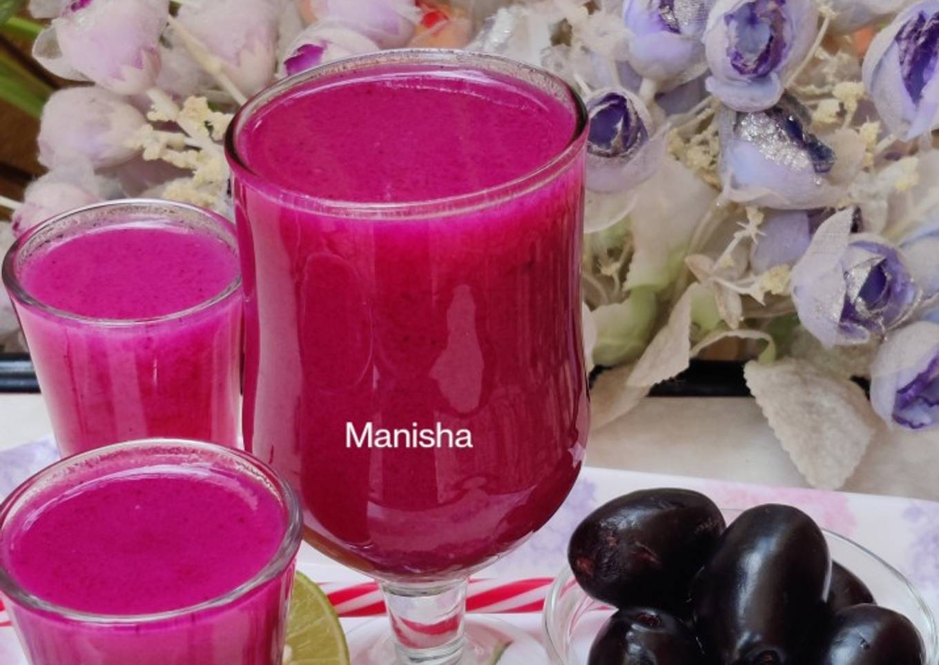 Step-by-Step Guide to Make Super Quick Homemade Jamun juice (Black
plum, Java plum)