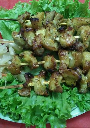 Hình của món Thịt heo nướng xiên.
