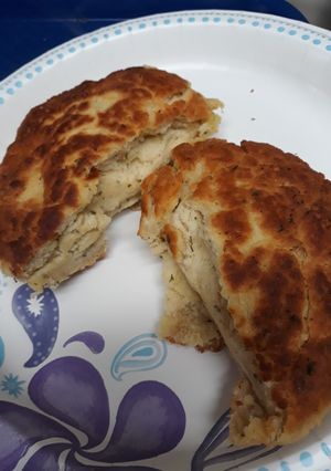 A picture of Fried Olive Oil Bread.