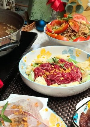 Hình của món Lẩu cá diêu hồng.