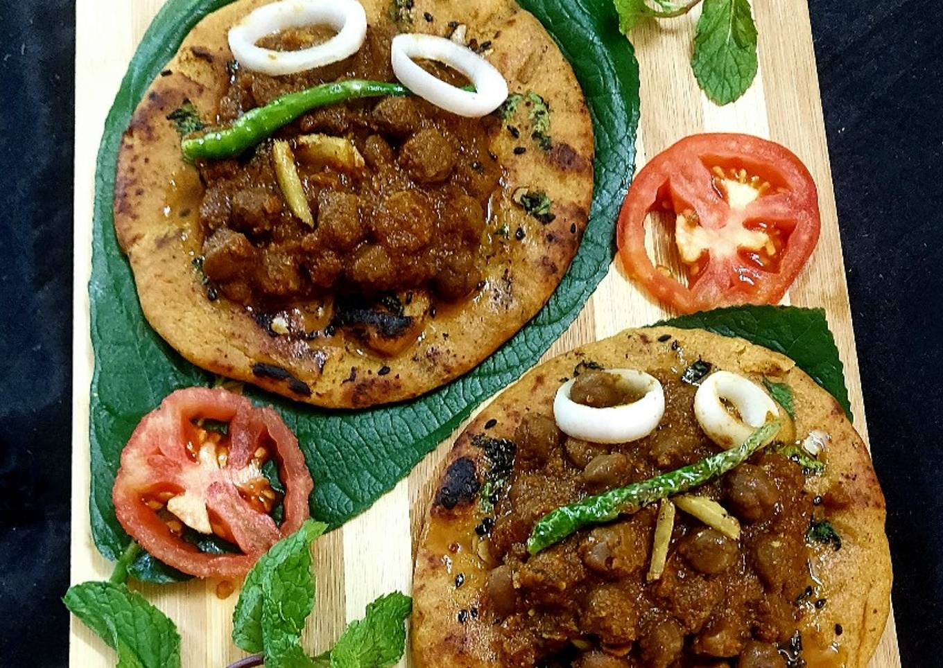 Black Chole With Wheat flour Kulcha
