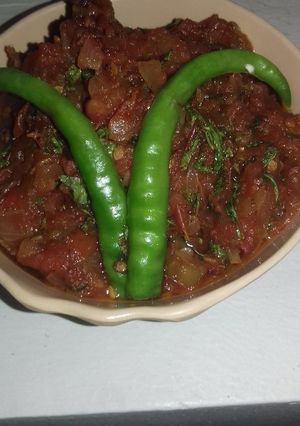 A picture of Tomato Sabji.