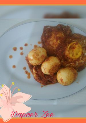 Foto resep Balado telur ceplok dan bulat
