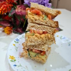 A picture of Veg peri peri sandwich.