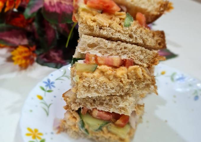 Veg peri peri sandwich