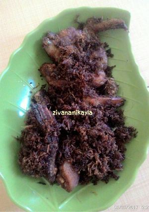 Foto resep Ayam goreng serundeng / ayam bumbu
