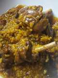 Pollo de campo con arroz