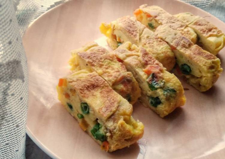 Steps to Make Homemade Veggie Tamagoyaki