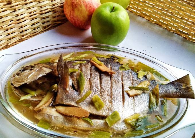 Cara Gampang Membuat Steam Ikan Bawal🐟 yang Enak Banget