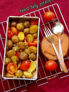 Foto resep Baked baby potatoes