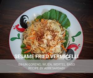 Resep Populer SESAME FRIED VERMICELLI BIHUN GORENG WIJEN Paling Enak