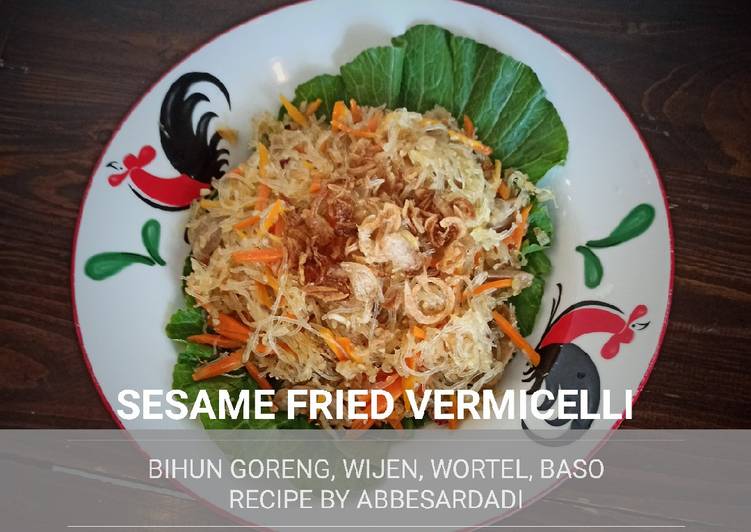 Resep SESAME FRIED VERMICELLI (BIHUN GORENG WIJEN), Bikin Ngiler