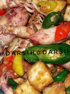 Foto resep Tumis Cumi asin cabe ijo