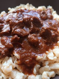 Marhapörkölt recept fotója
