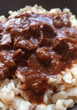 Marhapörkölt recept fotója