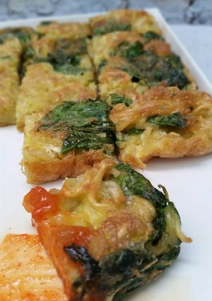 Foto resep Martabak Yam-mi (bayam+mie) 😊
