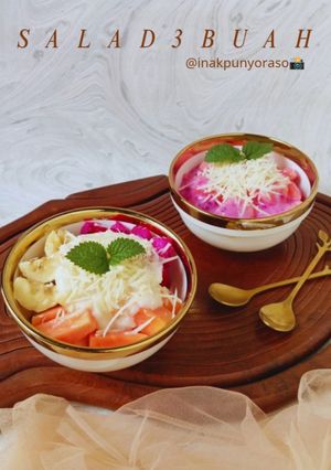 Foto resep Salad 3 Buah Super Creamy😋