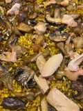 Arroz con lagarto, setas y foie …. !!!!