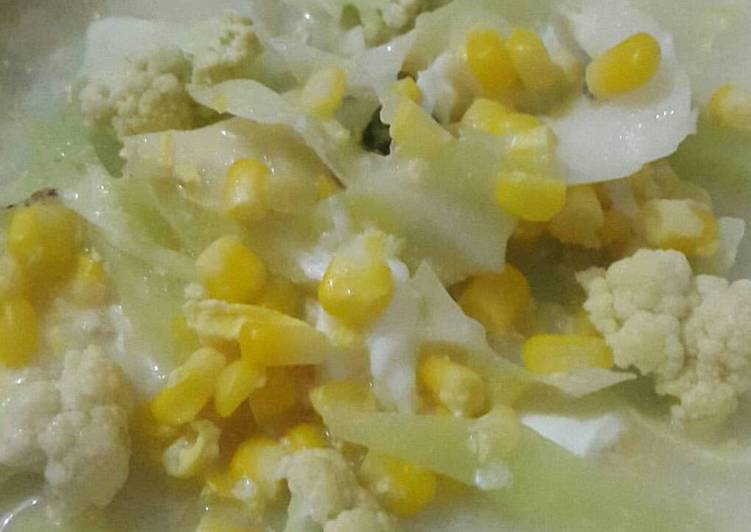 Bahan memasak Sup Telur instan yang praktis