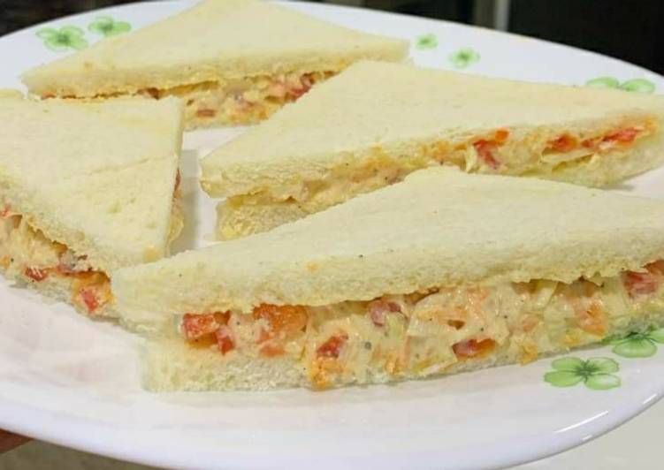 Recipe of Perfect Veg mayo sandwich 🥪