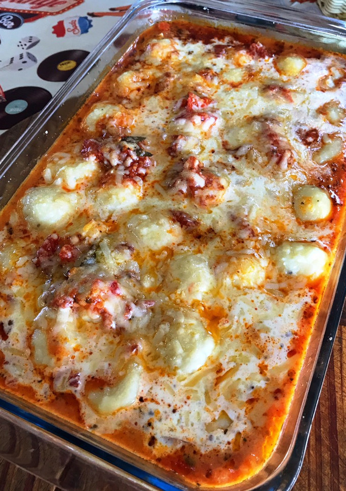 Una foto de Ñoquis rellenos