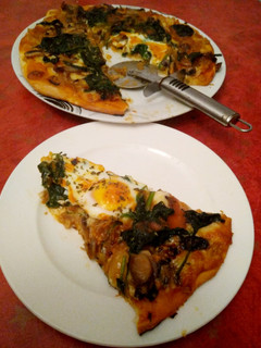 Una foto de Pizza vegetariana