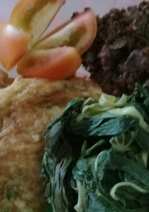 Foto resep Sambel teri, telur dadar pedas