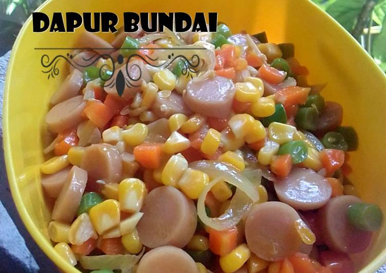 Tumis Sayur Pelangi Simple